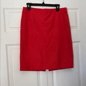J. Crew Coral Wool Size 8 Classic Pencil Skirt